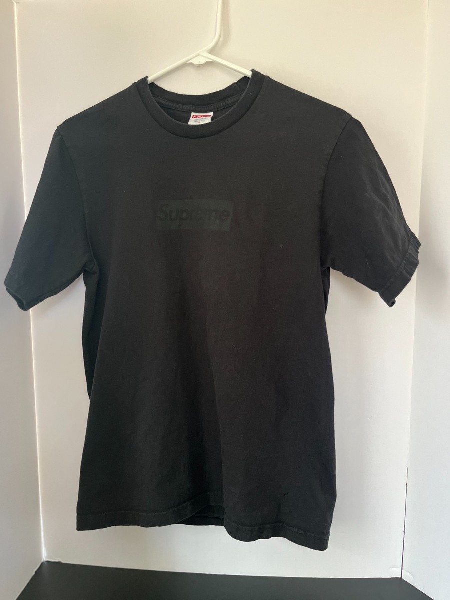 Supreme Tonal Box Logo Tee 'Black' | eBay