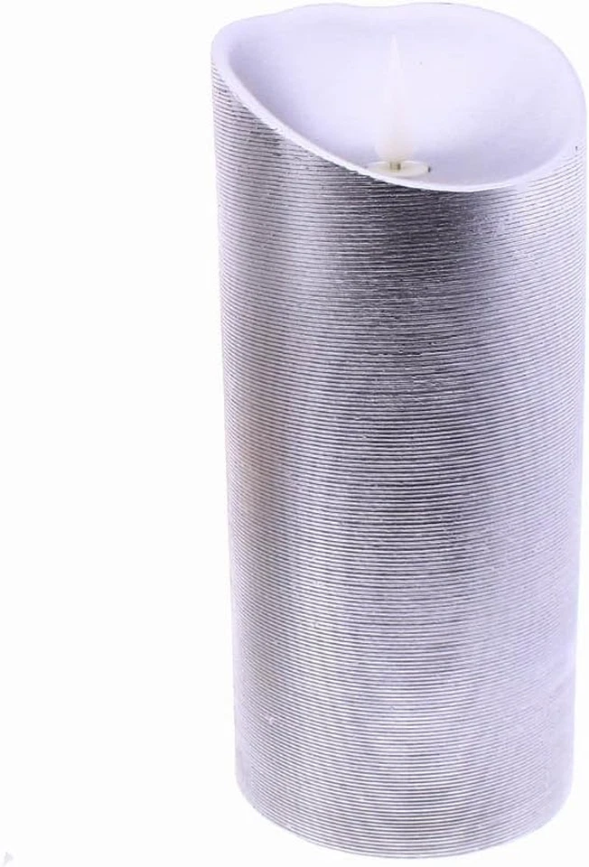 Candela LED, 2 W, Argento - Immagine 4 di 4