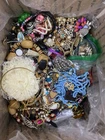 15+ Lb Lot Vintage-Now Costume Junk Jewelry Parts Scrap Beads Earrings Crafts