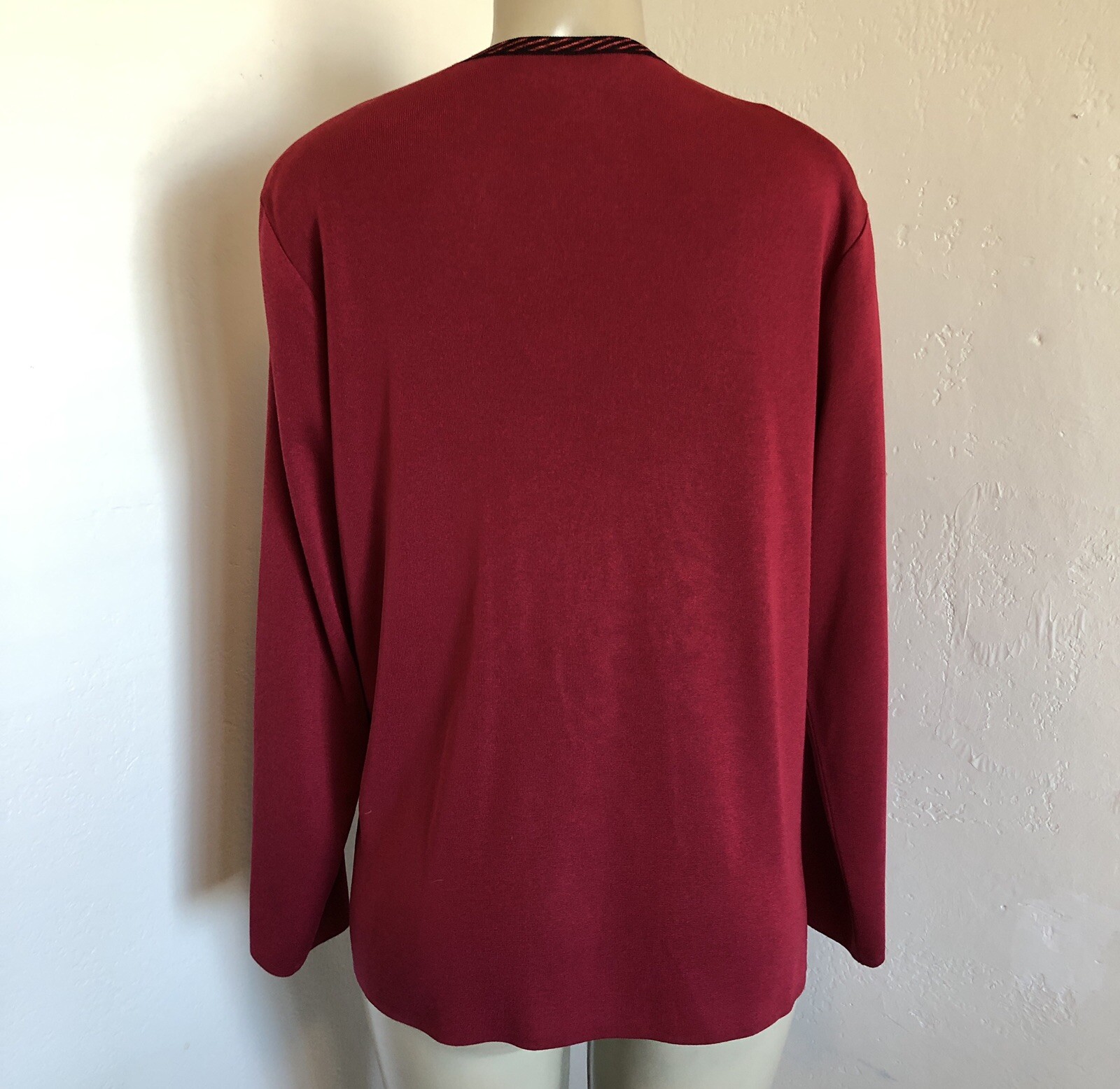 Exclusively MISOOK PL Long Open Jacket Cranberry … - image 3