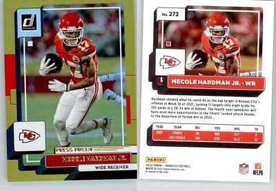 Mecole Hardman Jr. 2022 Donruss Premium Press Proof Gold #272 Chiefs