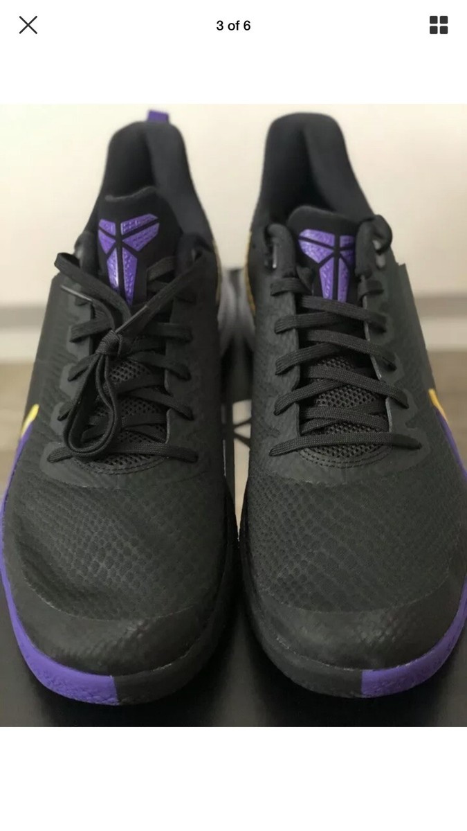 Nike Kobe Mamba Focus Laker Sneaker Purple/Yellow AJ5899 Lot 005