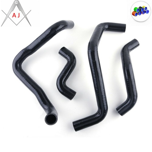 For 1972-1983 FIAT Bertone X 1/9 X1/9 Silicone Radiator Coolant Hoses Kit Black - Picture 1 of 7
