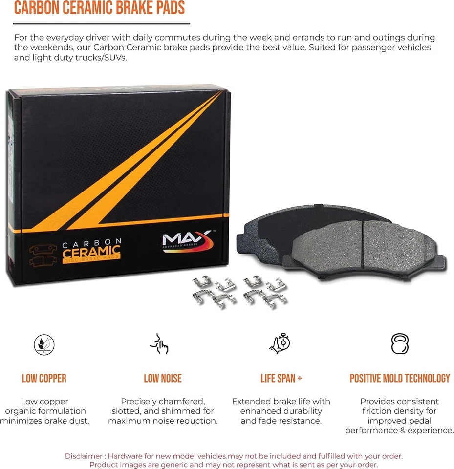 Kit de frenos delanteros Max Advanced para Honda Acord 2013-2018 2019 2020 2021 Foto 2 de 4