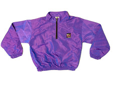 Vintage 90s SURF STYLE Purple/Blue Ski Jacket - USA Made - Sz: KIDS 10-12 - WXS