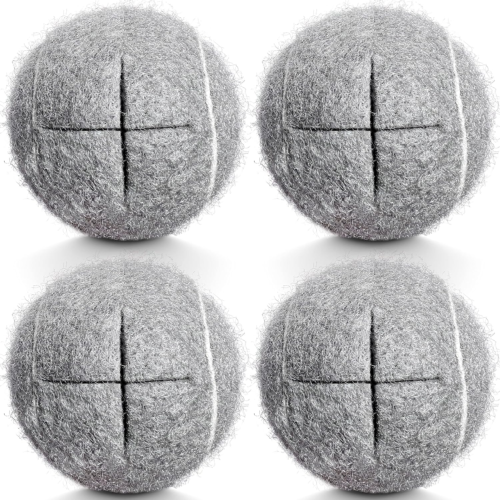 Precut Tennis Balls, 4PCS Walker Glide Balls, Heavy Duty Long Lasting Felt Pads