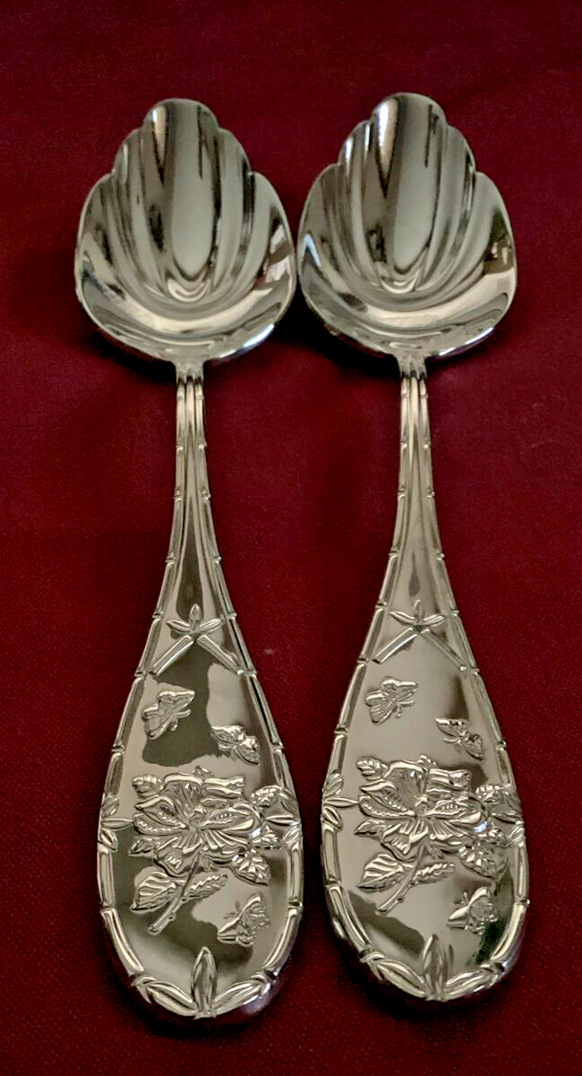 Portmeirion Botanic Garden Set of 2 Dessert Spoons 18/10 Stainless