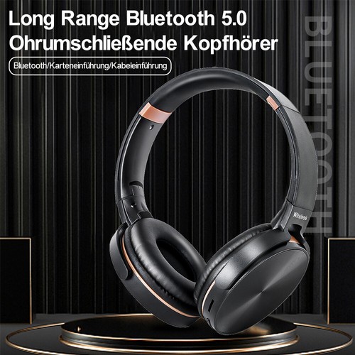 On Ear Kopfhörer 5.0 Kinder Bluetooth Kabellos Stereo Bass Kopfhorer Faltbare - Bild 2 von 12