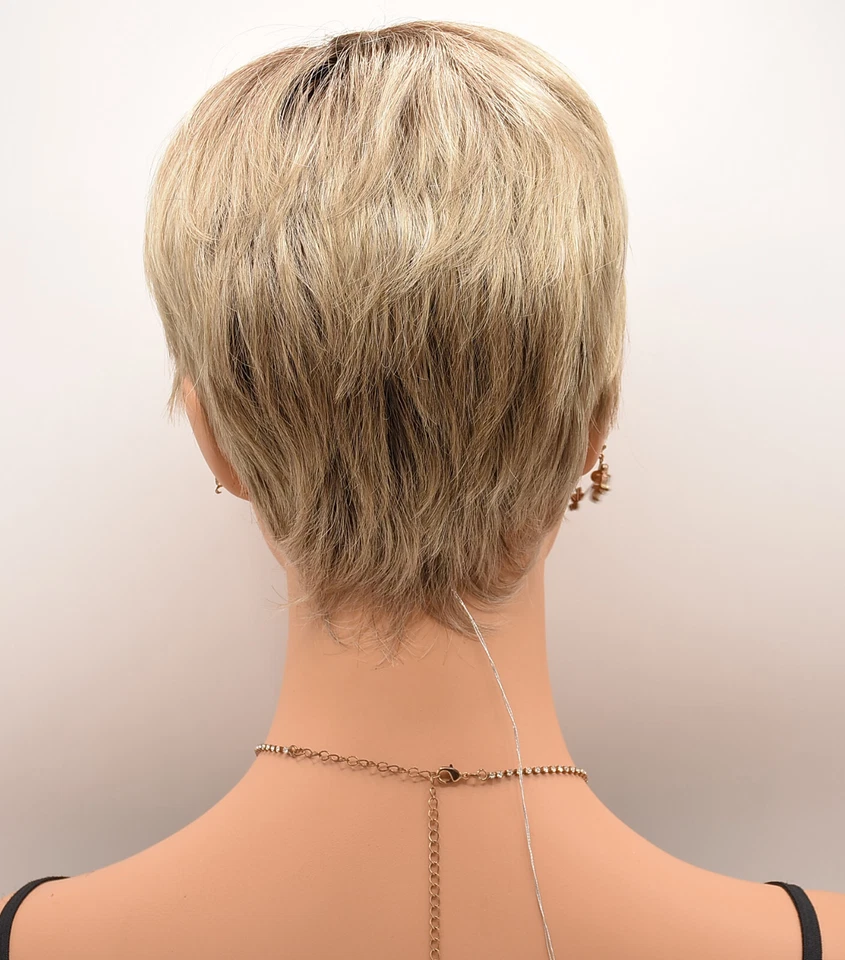 Peluca DEBBIE de ELLEN WILLE, con raíces de champán, ¡LIQUIDACIÓN! Corona monofilamento Foto 4 de 4