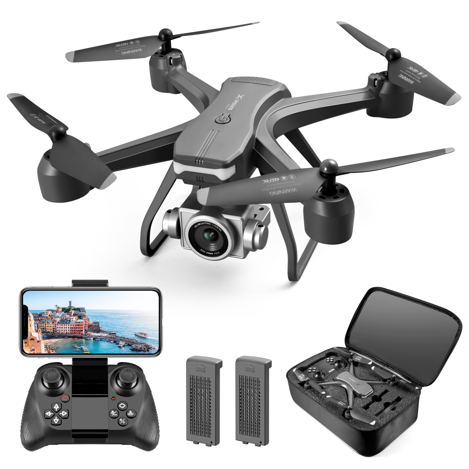 6K HD Dual Camera Wifi FPV RC Drone with Portable Quadcopter-image