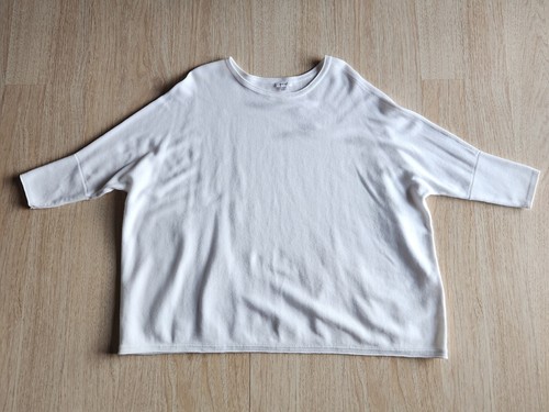 Nuevo con etiquetas Suéter Pure Jill J.Jill Dolman Tejido Cuadrado Cuchara Algodón Blanco Talla S $74 - Imagen 7 de 12