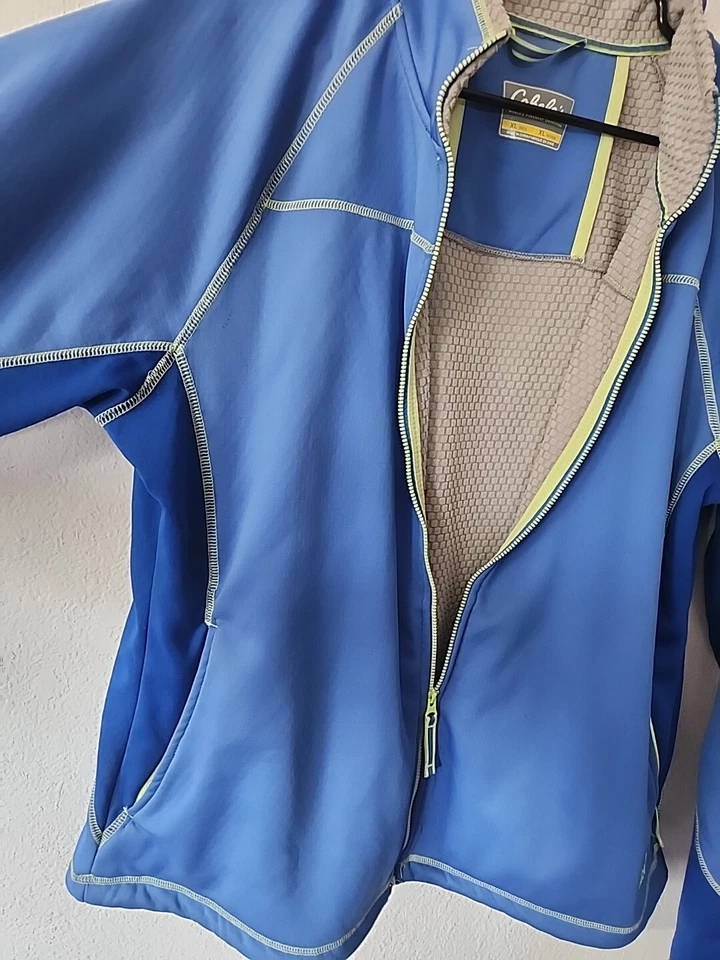 Cabelas Jacket Mens XL Blue Soft shell Full Zip  sz 21 Chest - Image 3 of 4