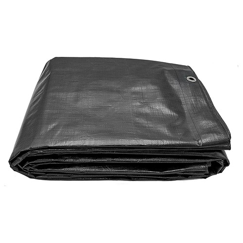 Tarpaulin Waterproof Heavy Duty -Premium Quality-Black Tarp Sheet 250gsm - Picture 17 of 30