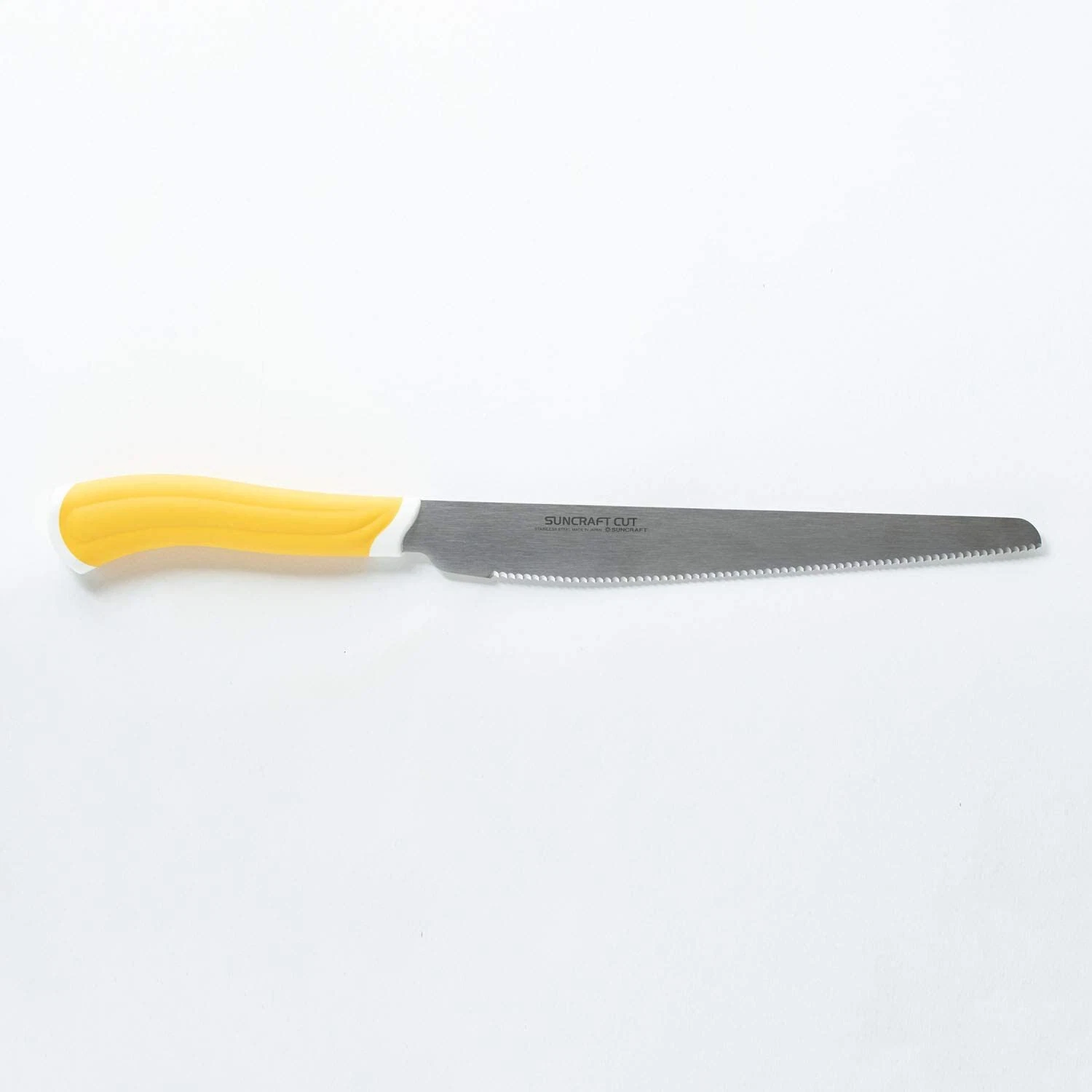 Suncraft HE-2101 Bread Knife Professional Quality Blade 23 cm Yellow