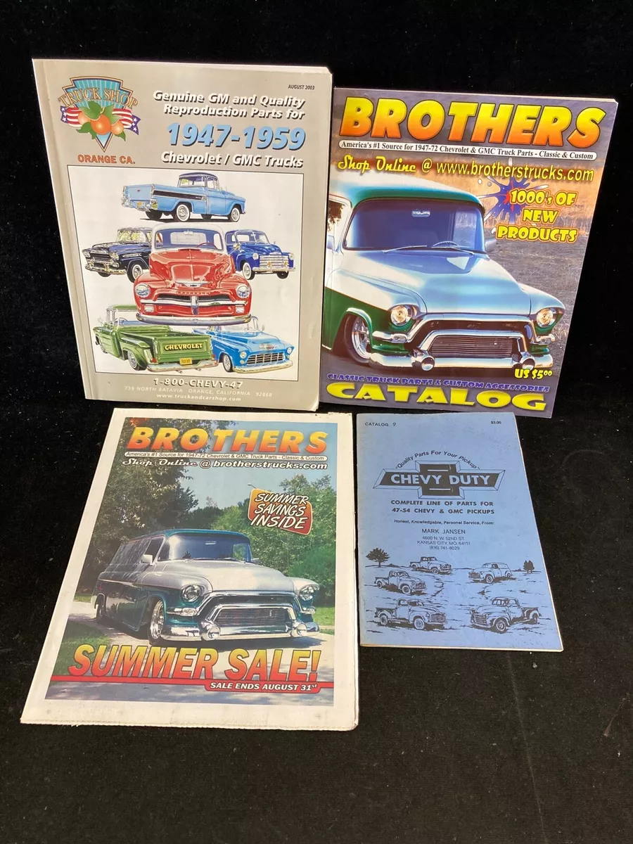 VINTAGE 1947 1972 CHEVROLET TRUCK PARTS ACCESSORIES CATALOG LOT OF 4