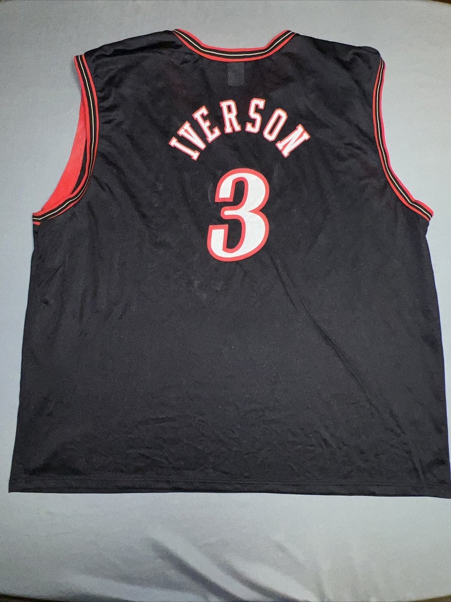 ウェア Champion Sixers Iverson 3 Champion NBA Allen Iverson Philadelphia 76ers #3 Jersey