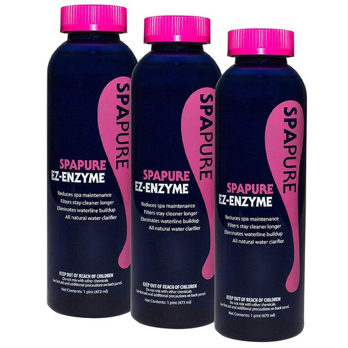 SpaPure EZEnzyme (1 pt) 3 Pack All Natural Water Clarifier in Spas