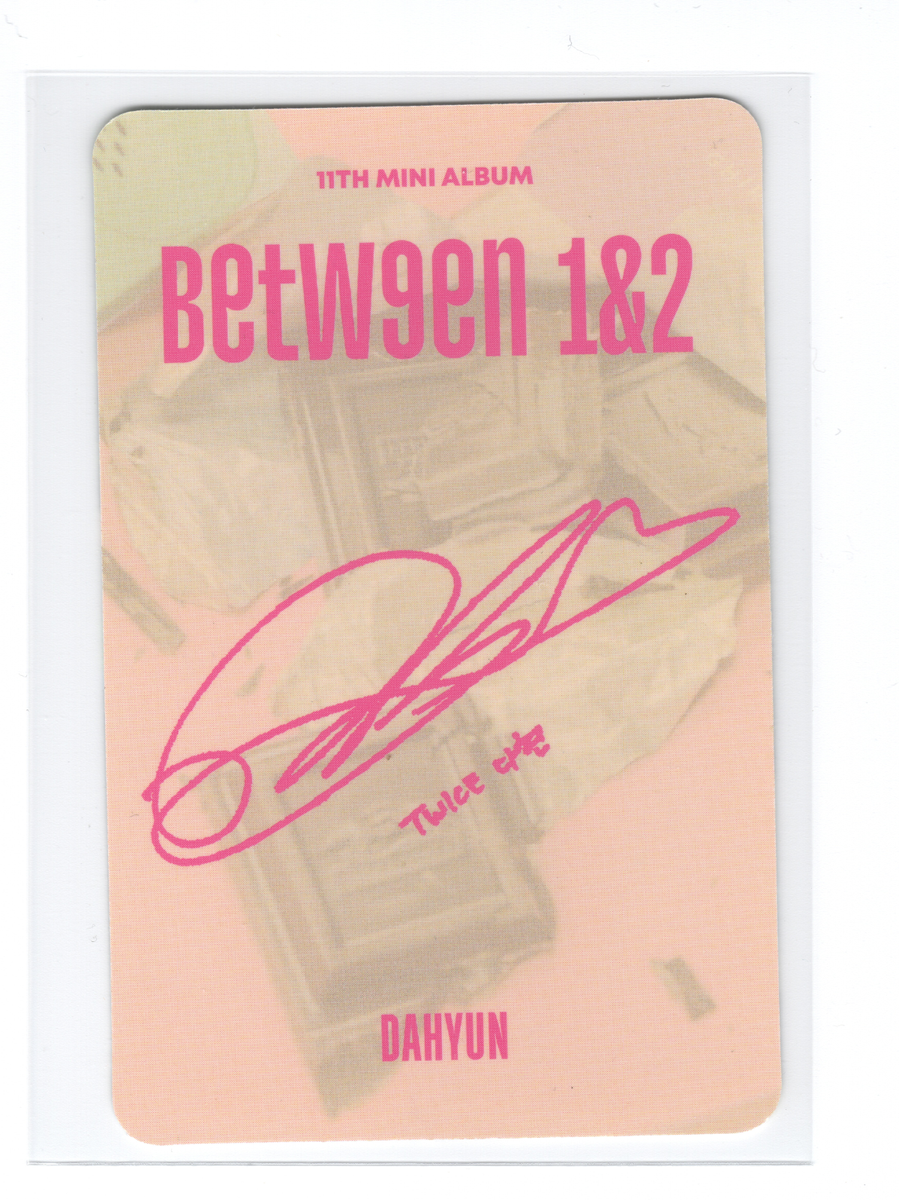 Dahyun ダヒョン ブックマーク サイン TWICE Between1&2 Dahyun ダヒョン ブックマーク サイン TWICE Between1&2 Twice