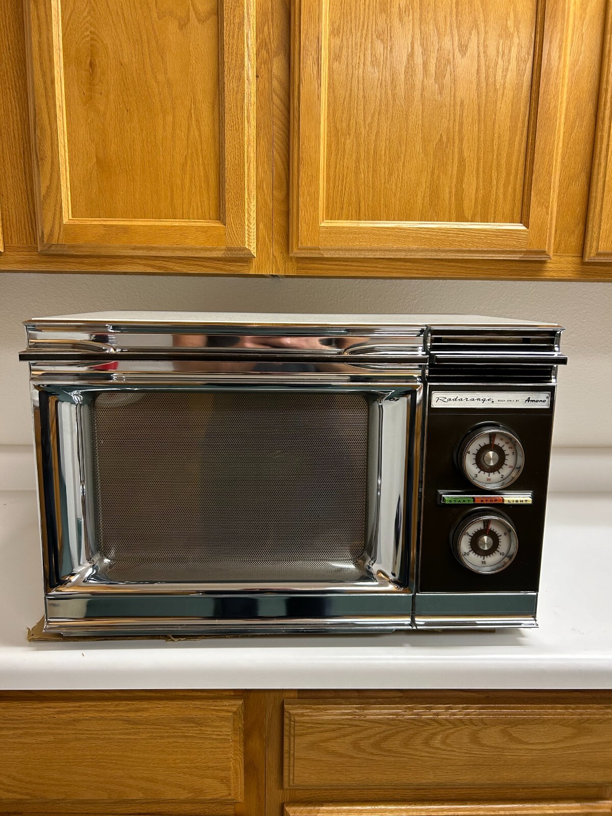 1970'S VINTAGE CHROME AMANA RADARANGE RR4 MICROWAVE OVEN eBay