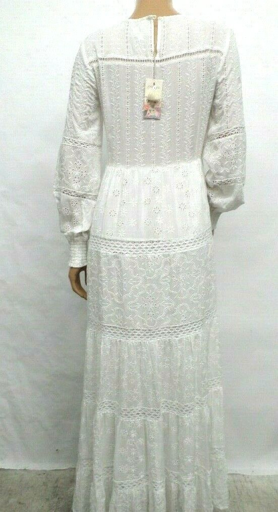 $470 JOHNNY WAS JADE Ellen Tiered Maxi 