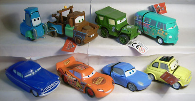 (985) RAR!! Komplettsatz DISNEY CARS  PVC Figuren von TPF Australien