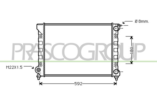 KüHler WasserküHler FüR VW Golf I Cabriolet Seat Toledo 155 19E 1G1 53B 53-image