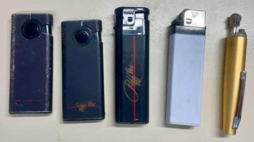 5 VINTAGE LIGHTERS - 2 X MAXIM; 1 X IWAX; 1 X TOKAI; 1 X PICOLO by CROWN