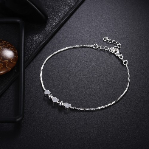 925 silver Fashion wedding Women charms chain necklace Bracelet set jewelry LS10 - Picture 2 of 3
