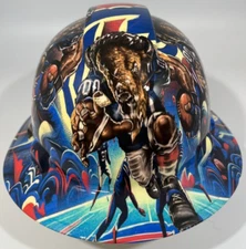 New Full Brim Hard Hat Custom Hydro Dipped BUFFALO BILLS