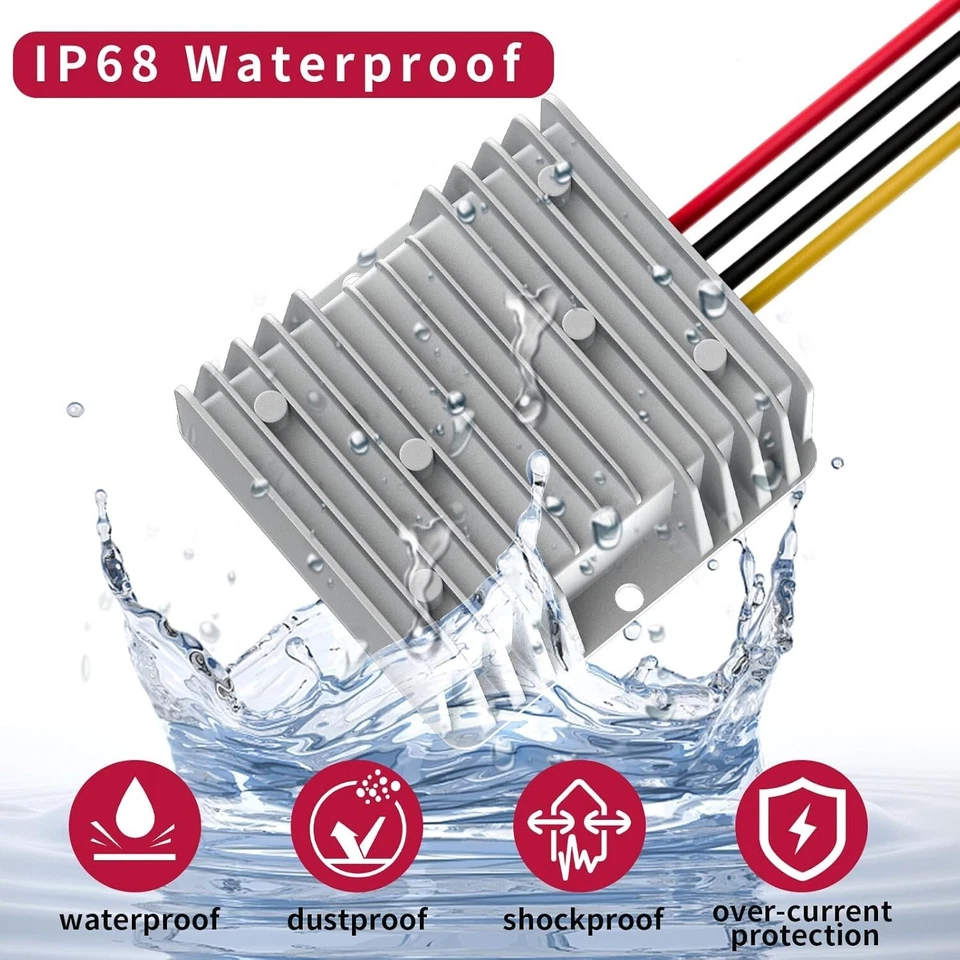 20A 240W Converter DC 48V 36V Step Down to DC 12V  Voltage Regulator Reducer - Image 3 of 4