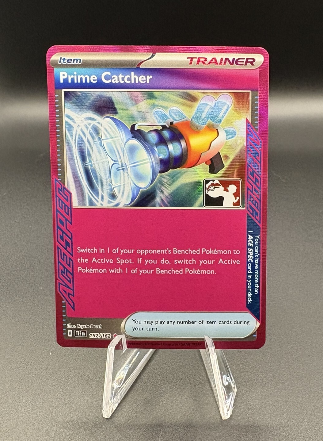 Pokémon Prime Catcher 156/62 League Play Stamped Variation Prize Pack NM