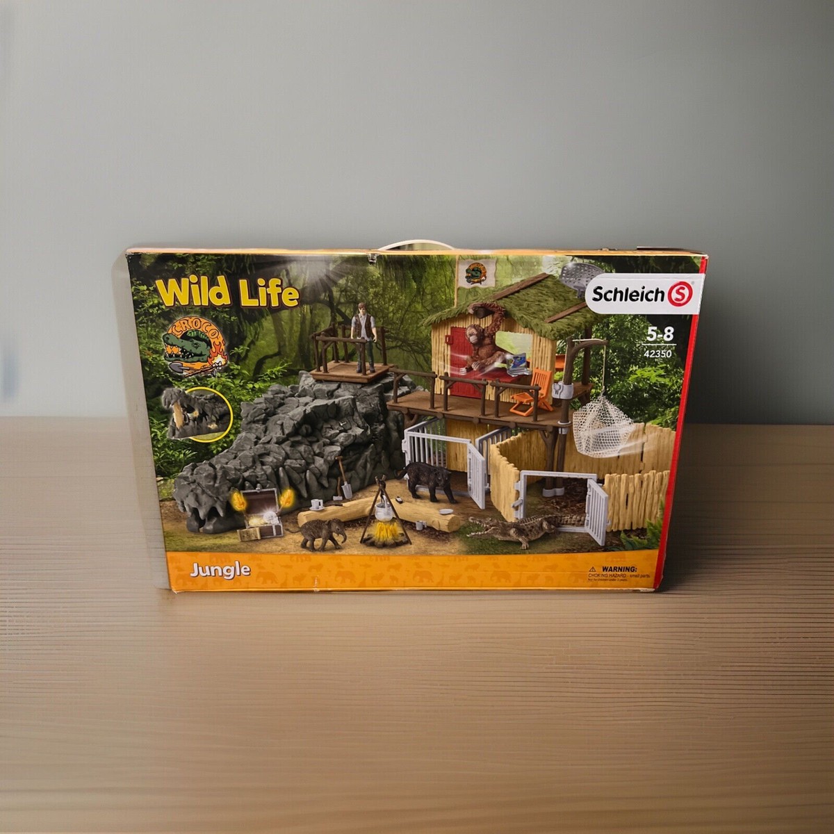 Schleich Wild Life Croco Jungle Research Station 42350. NIB