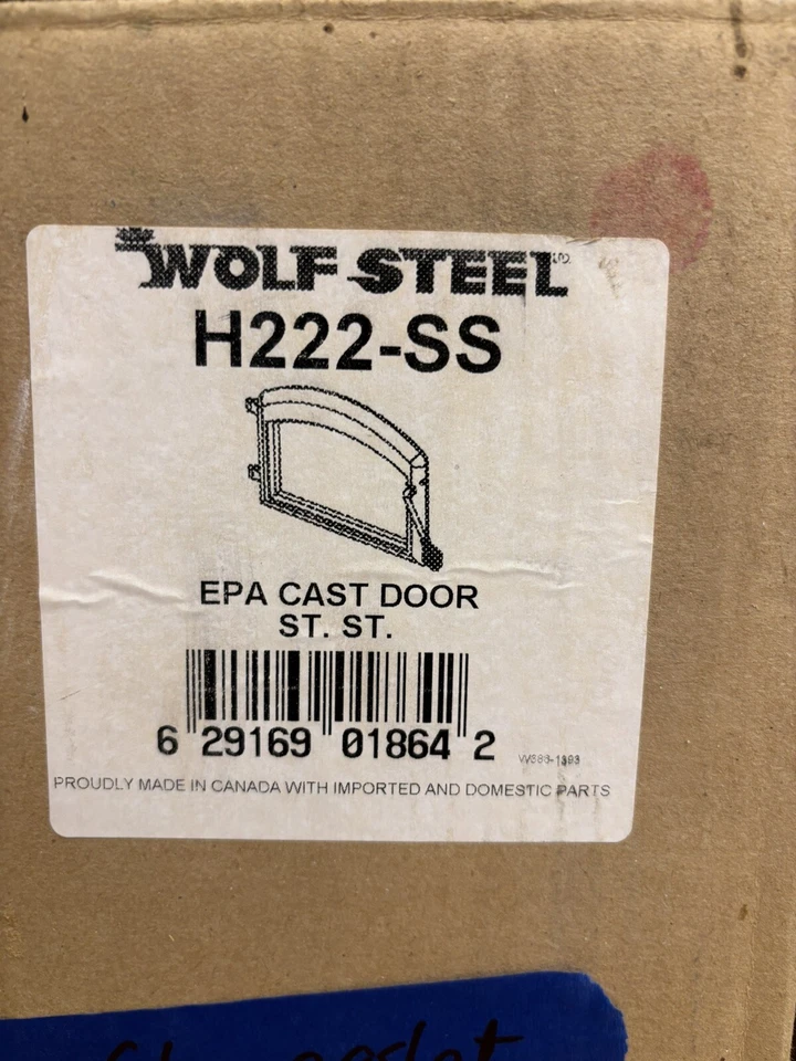 Новый! Дверца дровяной печи Napoleon Fireplace H222-SS атласная хромированная со стеклом - Изображение 3 из 3