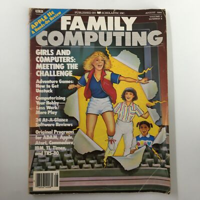 VTG Compute Magazine August 1984 Girls and Computers Meeting Challenge No Label