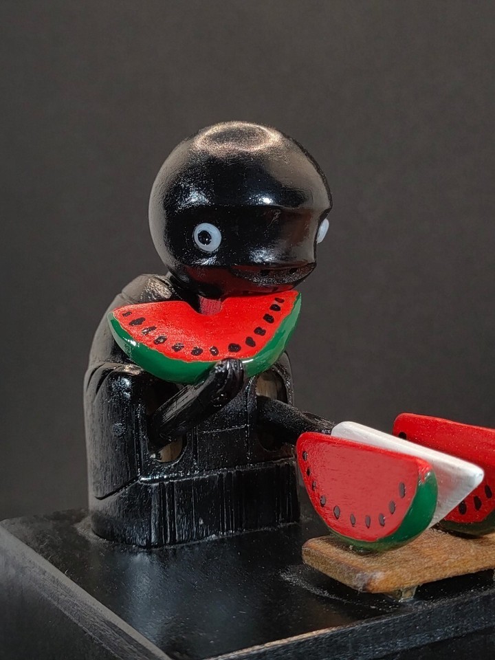 Kobe Doll Watermelon Handmade Wooden Mechanical Doll Made in Japan