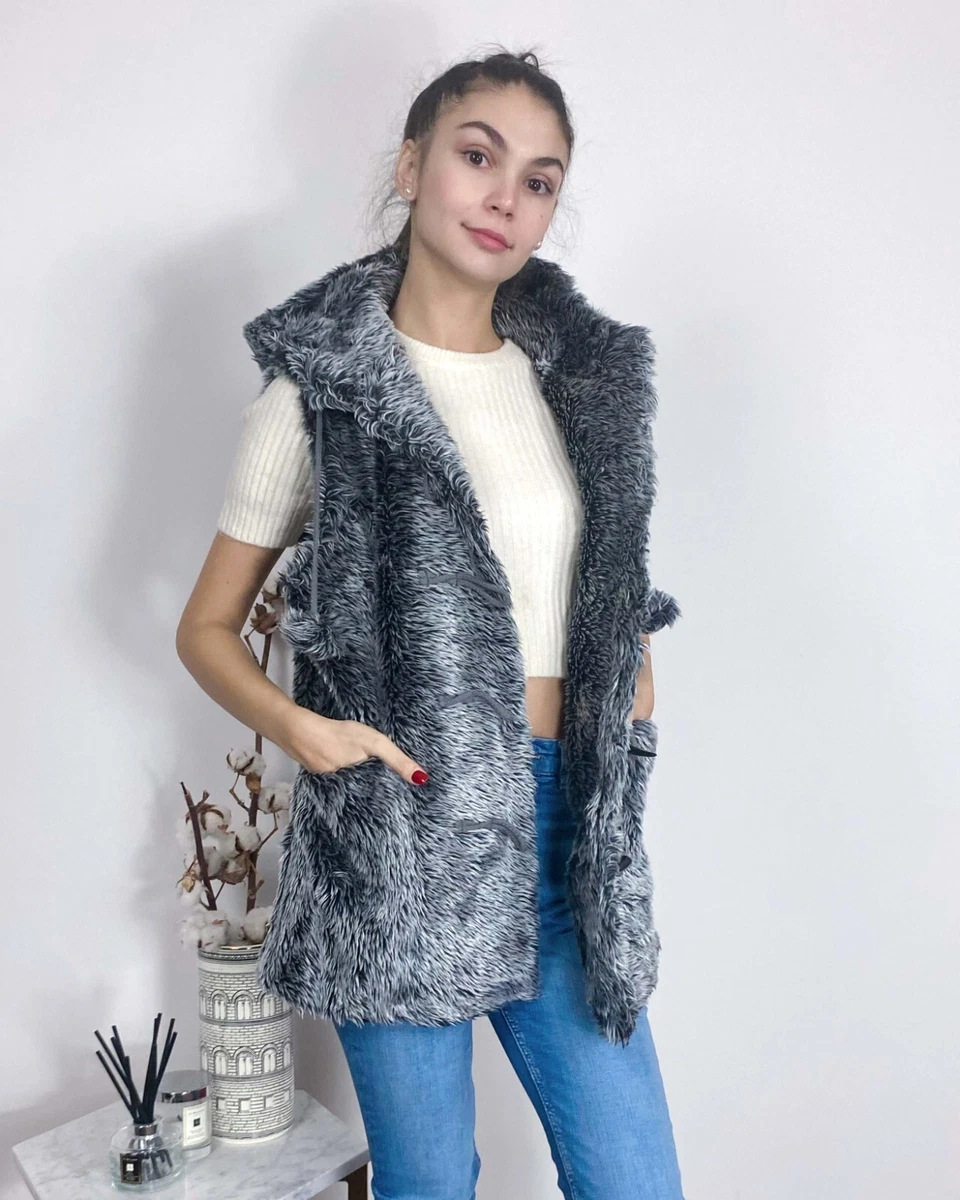 Longline fur shop gilet