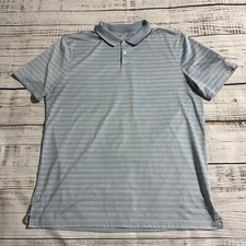Nike Dri-FIT Standard Fit Striped Golf Polo Shirt Short Sleeve Men's Size Large