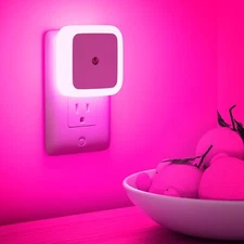 Night Light Night Lights Plug into Wall 4-Pack Pink Night light Plug in Night...