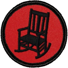 Cool Boy Scout Patrol Patch - (R004) Retro Rocking Chair Patrol