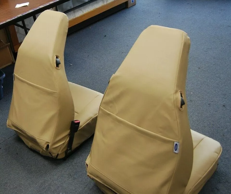 FOR PORSCHE 911 912 914 924 S.LEATHER CUSTOM FRONT SEAT COVERS 13 COLORS (Pair) - Image 4 of 4