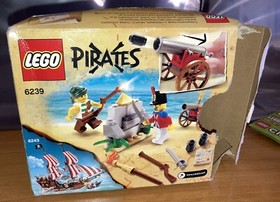 Lego Pirates II 6239 Cannon Battle Complete Pirates 2 Box Minifig Cannon