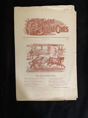 Vintage 1900 Lessons for the Little Ones VERY RARE GREAT CONDITION!!