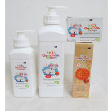 Loción de leche de cabra Australian Kids 500 ml + Jabón corporal 1000 ml + Jabón en barra 150 g + Aceite