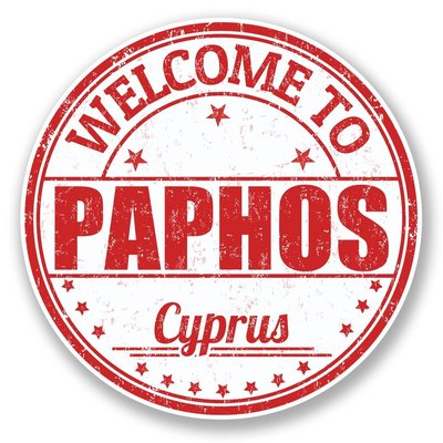 Pathos Car Sticker 2 x Paphos Cyprus Vinyl Sticker Laptop Travel Luggage Car #6057Â | eBay UK