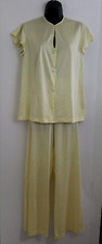 Vintage Vanity Fair Women's Pajamas Yellow Nylon