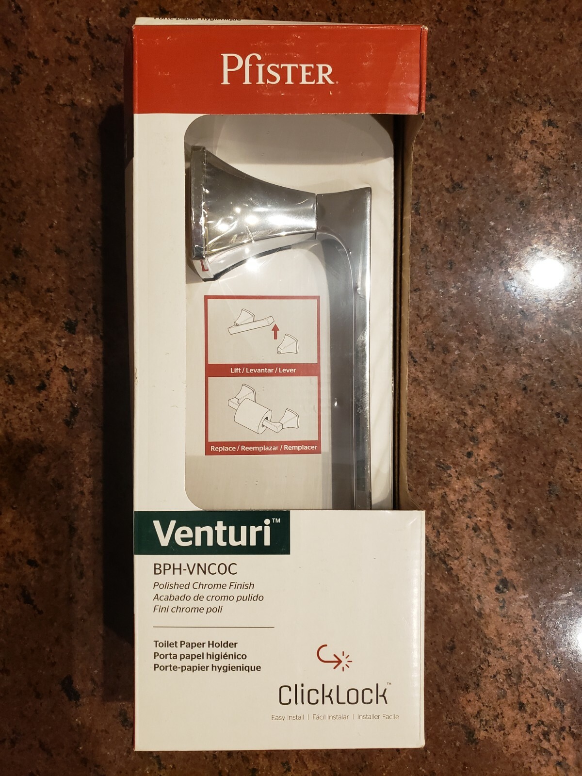 Pfister Venturi BPHVNC0C Toilet Paper Holder in Polished Chrome eBay