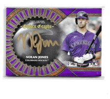 Nolan Jones 2023 Topps Five Star Rookie Auto Autograph Golden Graphs #d 21/25
