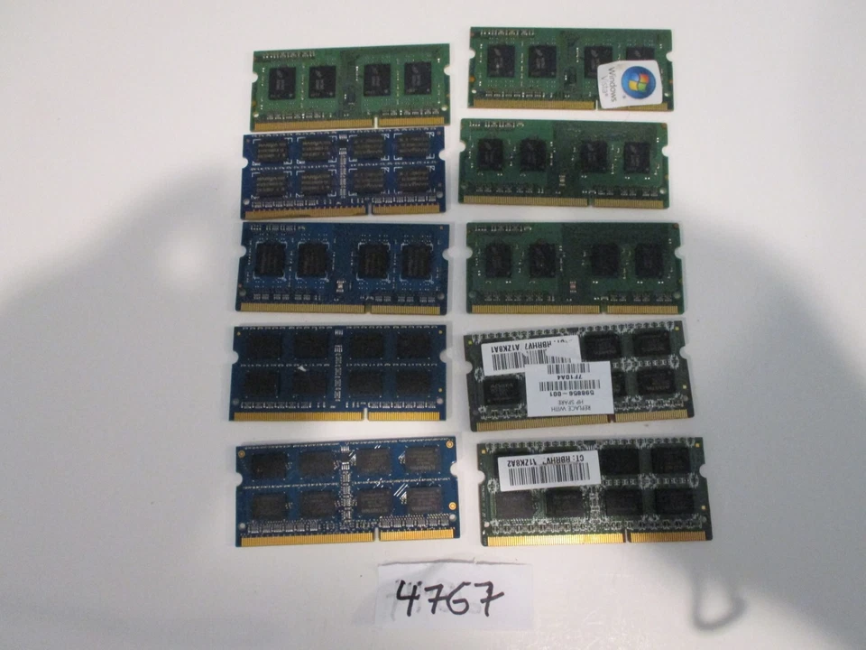 Micron+Others 10x2Gb=20Gb PC3-10600 1333Mhz DDR3 SODIMM Laptop Memory RAM (4767) - Image 2 of 2