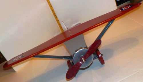 Steelcraft U. S. Mail Plane Handbuilt "REPLICA" Vintage Toy Airplane 23" x 24" - Picture 3 of 12