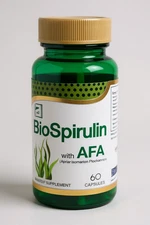 BioSpirulin w/ AFA Blue Green Algae 60 Capsules Natural Immune Energy Supplement